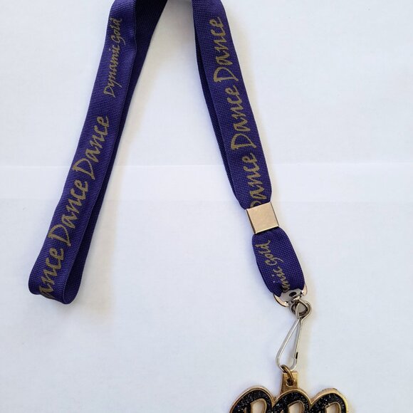 Dance Dynamic Gold Lanyard with DDDance Hip Hop Medallion Set of 2 - Picture 2 of 16